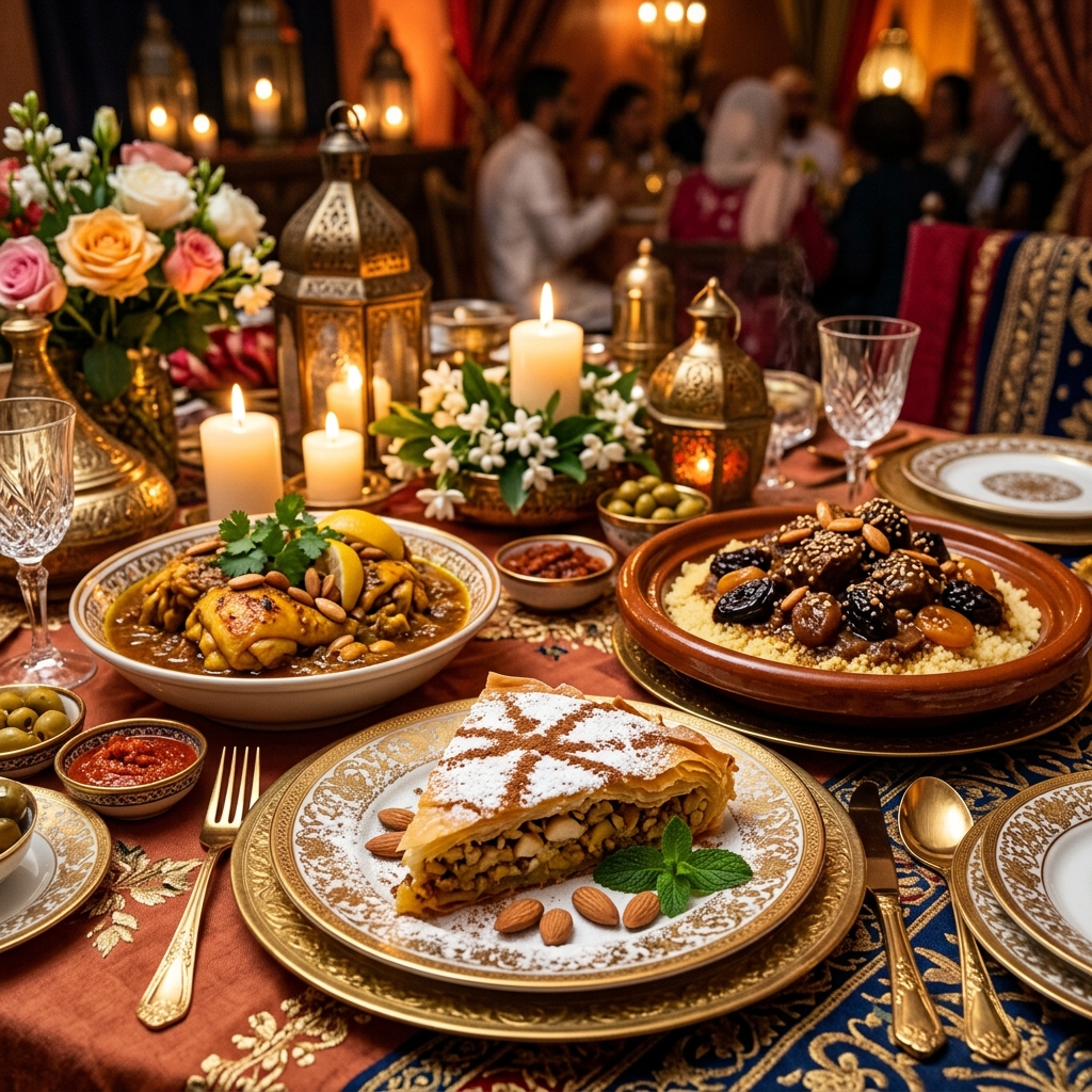 Cuisine marocaine raffinée préparée par Traiteur de Agadir